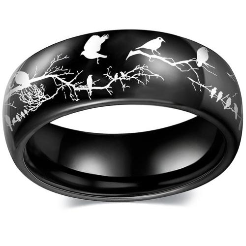 Prst prsten od inoxa, 304 nehrđajućeg čelika, ruka polirati, bez spolne razlike & različite veličine za izbor, više boja za izbor, Prodano By PC