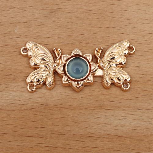 Zinc Alloy Loop Lock Pin with Resin Butterfly plated DIY nickel lead & cadmium free Sold By Bag