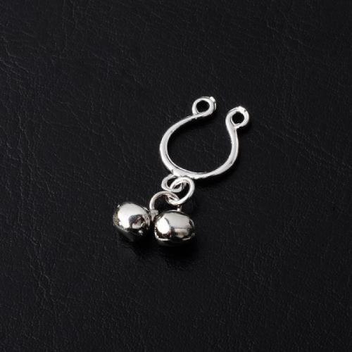 Fashion Personality Body Piercing Jewelry And Accessories Zinc Alloy plated Unisex silver color 0.5cm* Diameter about 1.2CM* Total length about 3CM Sold By PC