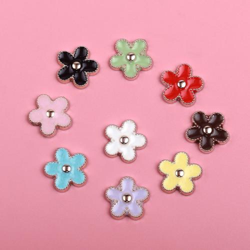 Hair Accessories DIY Findings Plastic Flower Random Color 13mm Sold By PC