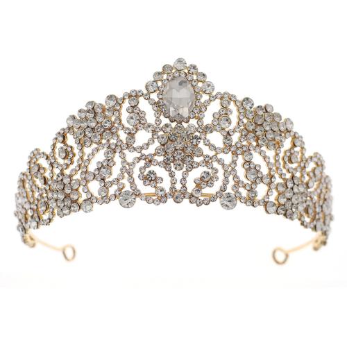 Bridal Tiaras Zinc Alloy fashion jewelry & for woman & with rhinestone Sold By PC