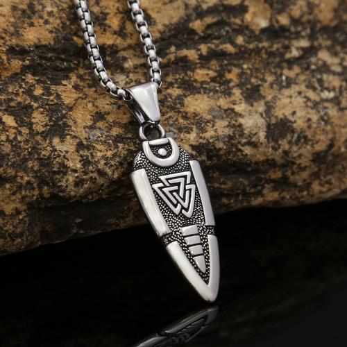 Stainless Steel Jewelry Necklace 304 Stainless Steel polished fashion jewelry & Unisex Length Approx 60 cm Sold By PC