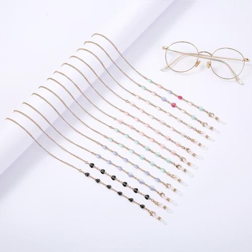 Glasses Holder Brass with Dyed Marble plated fashion jewelry nickel lead & cadmium free Length 70 cm Sold By PC
