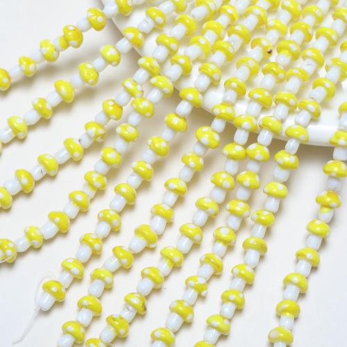 Handgemaakte Lampwork Beads, paddestoel, mode sieraden & DIY, meer kleuren voor de keuze, 13x10mm, Verkocht door PC