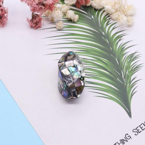 Prirodni Sea Shell perle, s Abalone Shell, Patchwork & modni nakit & možete DIY, više boja za izbor, 14x28mm, Prodano By PC