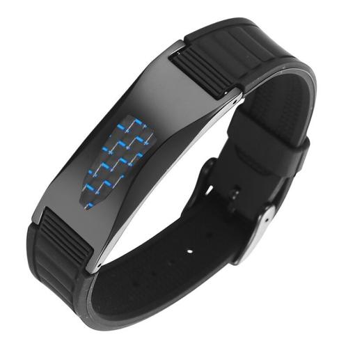 Titan stål armband, med Kolfiber & Silikon, plated, Unisex, fler färger för val, Längd 21 cm, Säljs av PC