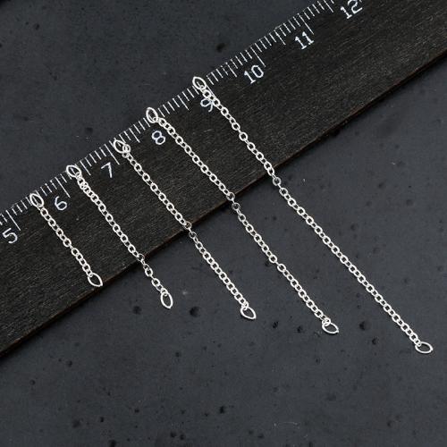 925 Sterling Sølv extender kæde, du kan DIY & forskellig størrelse for valg, Solgt af PC