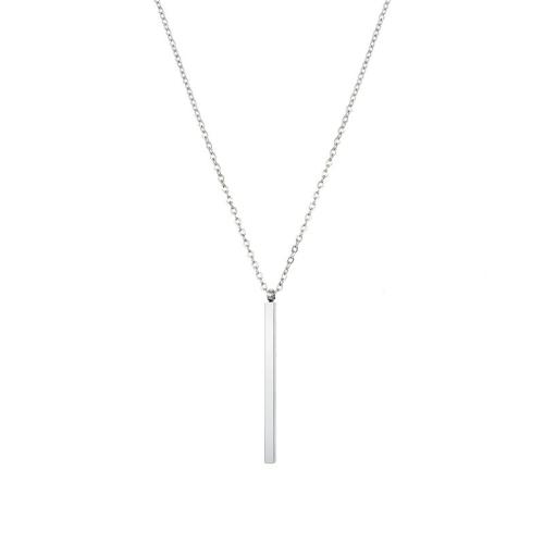 Rustfrit stål smykker halskæde, 316L Stainless Steel, med 8cm extender kæde, forgyldt, for kvinde, flere farver til valg, Længde 42 cm, Solgt af PC