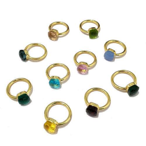Sześciennych cyrkon Brass Ring Finger, Mosiądz, dla obu płci & różnej wielkości do wyboru & mikro utorować cyrkonia, dostępnych więcej kolorów, sprzedane przez PC