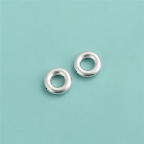 925 Sterling Silver Connector Donut DIY & hollow Inner Approx 5.6mm Sold By PC