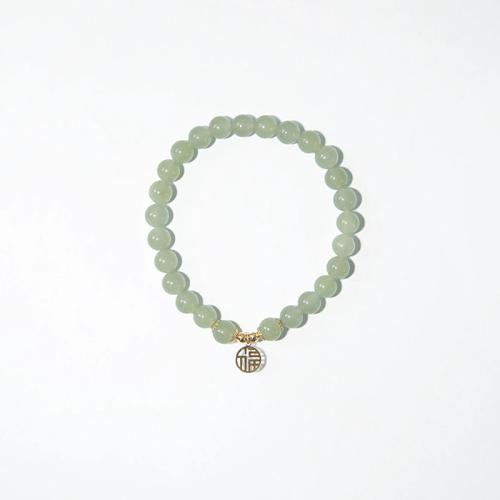 Hetian Jade Bracelet with Zinc Alloy fashion jewelry & for woman Length Approx 7-9 Inch Sold By PC