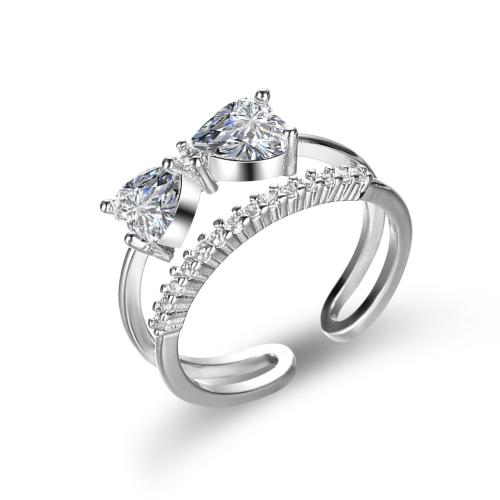 Krychlový Circonia Micro vydláždit mosazný prsten, Mosaz, Bowknot, módní šperky & micro vydláždit kubické zirkony & pro ženy, více barev na výběr, Velikost:7, Prodáno By PC