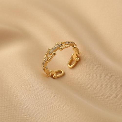 Cubic Zirconia Micro Pave Brass Ring fashion jewelry & micro pave cubic zirconia & for woman US Ring Sold By PC