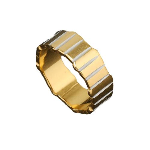 Rustfrit stål fingre Ringe, 304 rustfrit stål, forgyldt, forskellig størrelse for valg & for kvinde, flere farver til valg, Solgt af PC