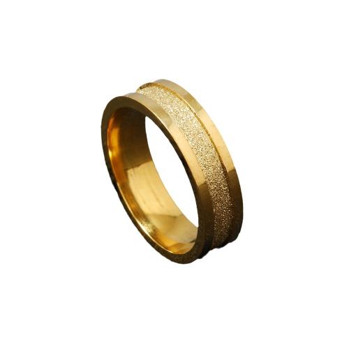 Rustfrit stål fingre Ringe, 304 rustfrit stål, forgyldt, forskellig størrelse for valg & forskellige stilarter for valg & for kvinde, flere farver til valg, Størrelse:9, Solgt af PC