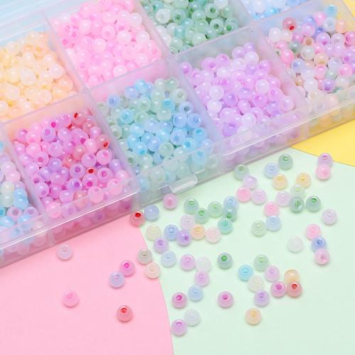 Perles en verre de mode, DIY & styles différents pour le choix, plus de couleurs à choisir, Environ 1500PC/boîte, Vendu par boîte