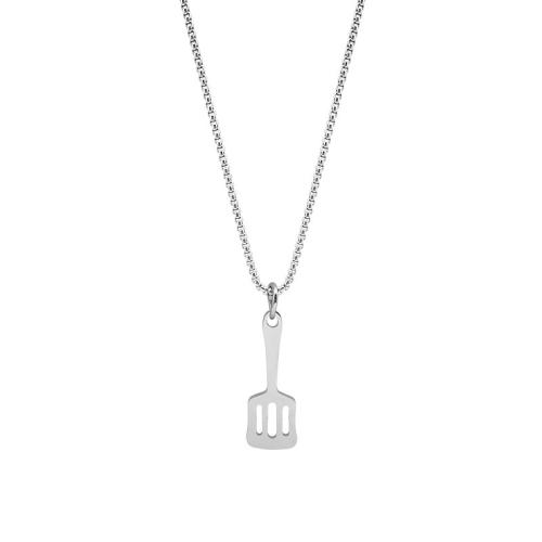 Titanium Steel Necklace polished Unisex original color Length 60 cm Sold By PC