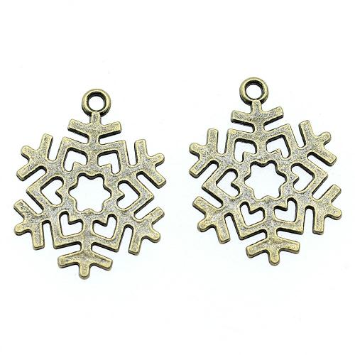 Zinc Alloy Pendants Snowflake plated vintage & fashion jewelry & DIY Sold By PC
