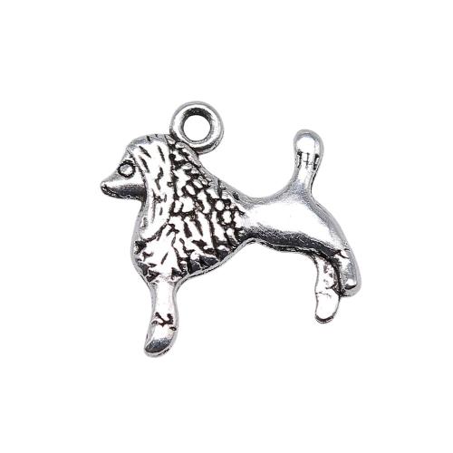 Zinc Alloy Animal Pendants Dog plated vintage & fashion jewelry & DIY Sold By PC