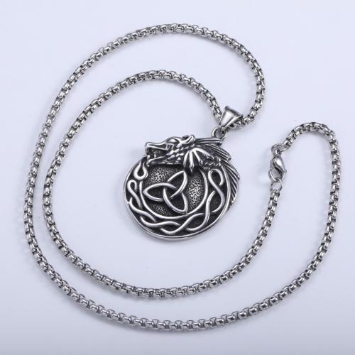Stainless Steel Jewelry Necklace 304 Stainless Steel hand polished fashion jewelry & for man original color Length Approx 60 cm Sold By PC