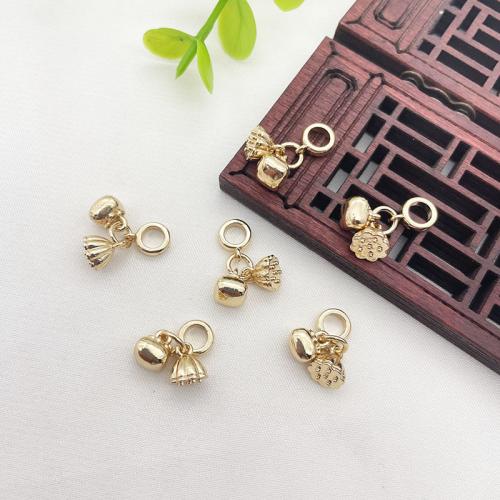 Brass Jewelry Pendants plated DIY golden Sold By Lot
