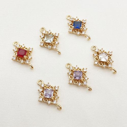 Hair Accessories DIY Findings Brass plated micro pave cubic zirconia Sold By Lot