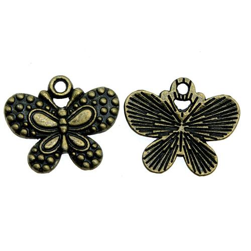 Zinc Alloy Animal Pendants Butterfly antique bronze color plated vintage & fashion jewelry & DIY Sold By PC