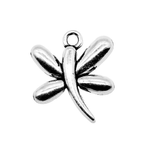 Zinc Alloy Animal Pendants Dragonfly antique silver color plated vintage & fashion jewelry & DIY Sold By PC