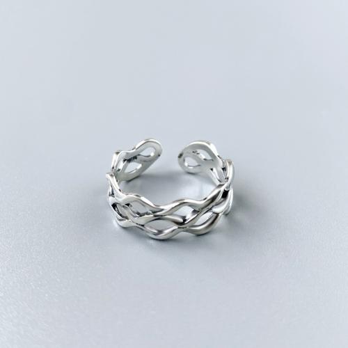 Sterling zilver ringen, 925 sterling zilver, mode sieraden & verschillende stijlen voor de keuze & voor vrouw, Maat:7, Verkocht door PC