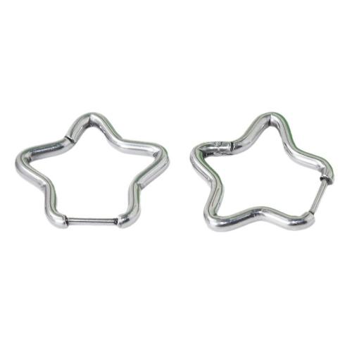Stainless Steel Lever Back Earring 304 Stainless Steel Star plated Unisex Sold By PC