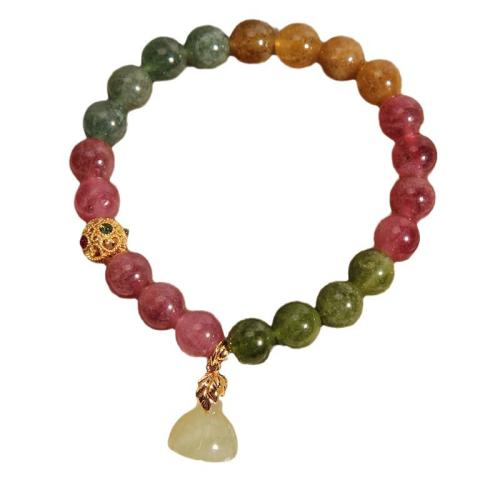 Tourmaline Bracelet, with Tibetan Style, different styles for choice & for woman, Length:Approx 6-8 Inch, Sold By PC