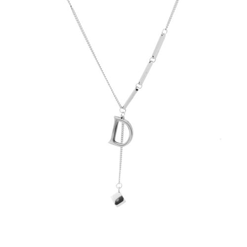 Stainless Steel Jewelry Necklace 304 Stainless Steel with 5cm extender chain polished fashion jewelry & for woman original color Length Approx 40 cm Sold By PC