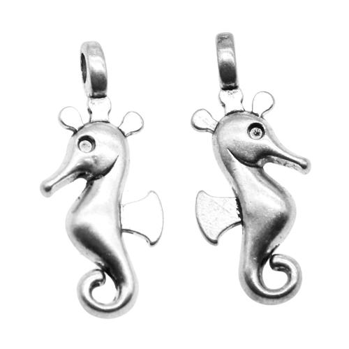 Zinc Alloy Animal Pendants Seahorse antique silver color plated vintage & fashion jewelry & DIY Sold By PC