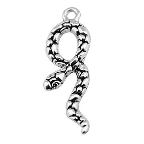 Zinc Alloy Animal Pendants Snake antique silver color plated vintage & fashion jewelry & DIY Sold By PC