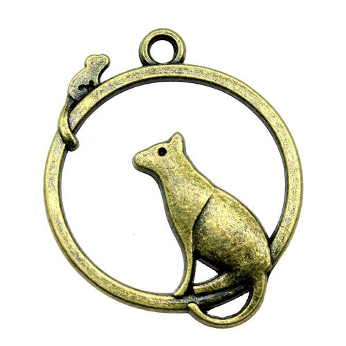 Zinc Alloy Animal Pendants antique bronze color plated vintage & fashion jewelry & DIY & hollow Sold By PC