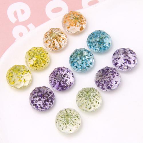 Hair Accessories DIY Findings Resin with Dried Flower 17mm Sold By PC