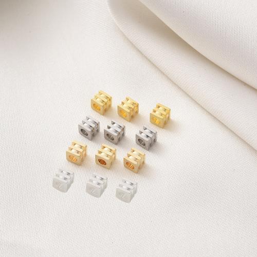 Brass Spacer Beads plated DIY Sold By Bag