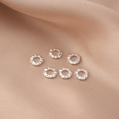 Brass Spacer Beads plated DIY silver color Sold By PC