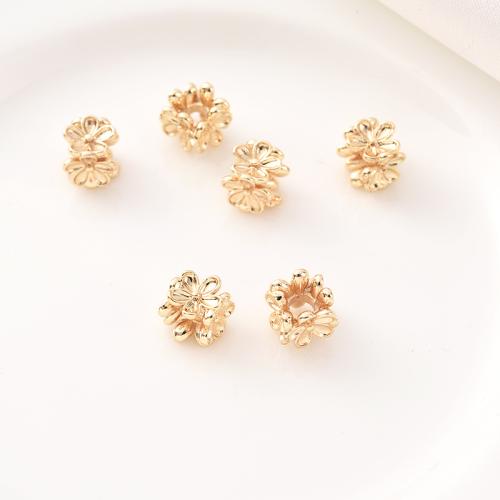 Brass Spacer Beads Zinc Alloy plated DIY golden 7mm Approx 2.5mm Sold By PC