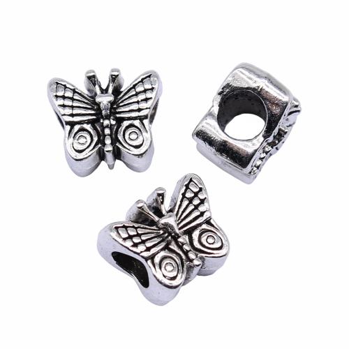 Zinc Alloy Animal Beads Butterfly antique silver color plated vintage & fashion jewelry & DIY Sold By PC