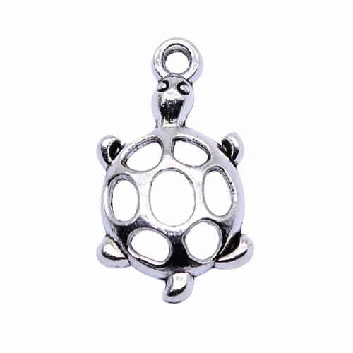 Zinc Alloy Animal Pendants Turtle plated vintage & fashion jewelry & DIY & hollow Sold By PC