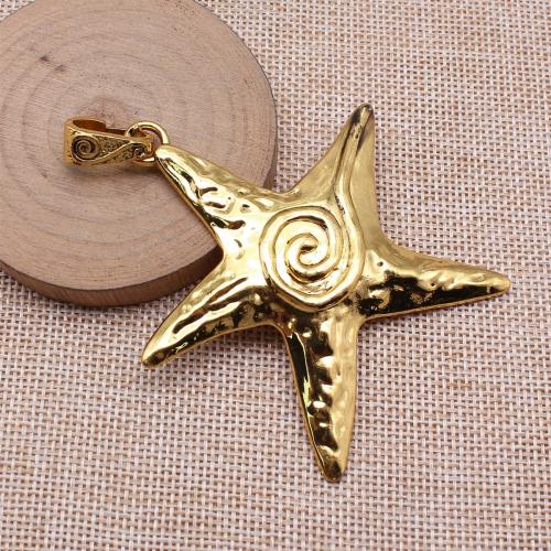 Zinc Alloy Pendants Starfish antique gold color plated vintage & fashion jewelry & DIY Sold By PC