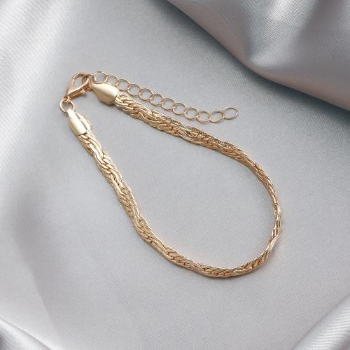 Zinklegering halskettingen, Zinc Alloy, gold plated, voor vrouw, nikkel, lood en cadmium vrij, Verkocht door PC
