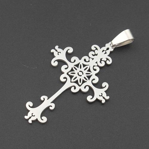 Stainless Steel Pendants 304 Stainless Steel plated DIY silver color Sold By PC