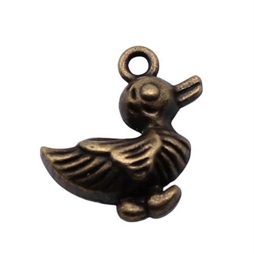 Zinc Alloy Animal Pendants Duck plated vintage & fashion jewelry & DIY Sold By PC