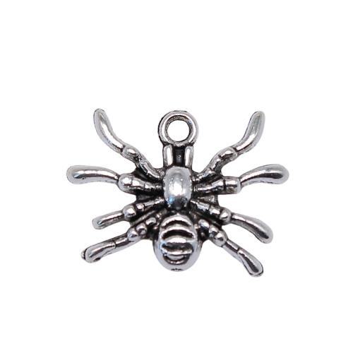 Zinc Alloy Animal Pendants Spider antique silver color plated vintage & fashion jewelry & DIY Sold By PC