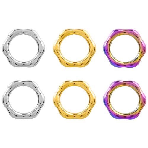 Rostfritt stål Smycken Hängen, 304 rostfritt stål, Hexagon, mode smycken & DIY & ihålig, fler färger för val, 13x13mm, Säljs av PC