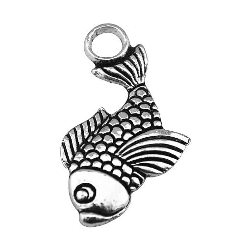 Zinc Alloy Animal Pendants Fish antique silver color plated vintage & fashion jewelry & DIY Sold By PC