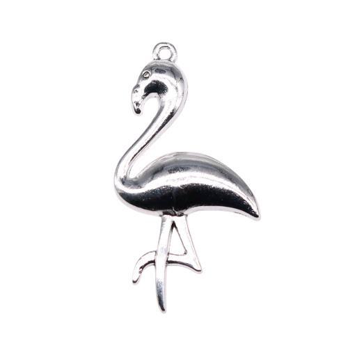 Cink Alloy životinja Privjesci, Ptica, starinski srebrne boje pozlaćen, Berba & modni nakit & možete DIY, 47x25mm, Prodano By PC