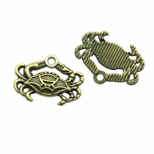 Zinc Alloy Animal Pendants Crab antique bronze color plated vintage & fashion jewelry & DIY Sold By PC